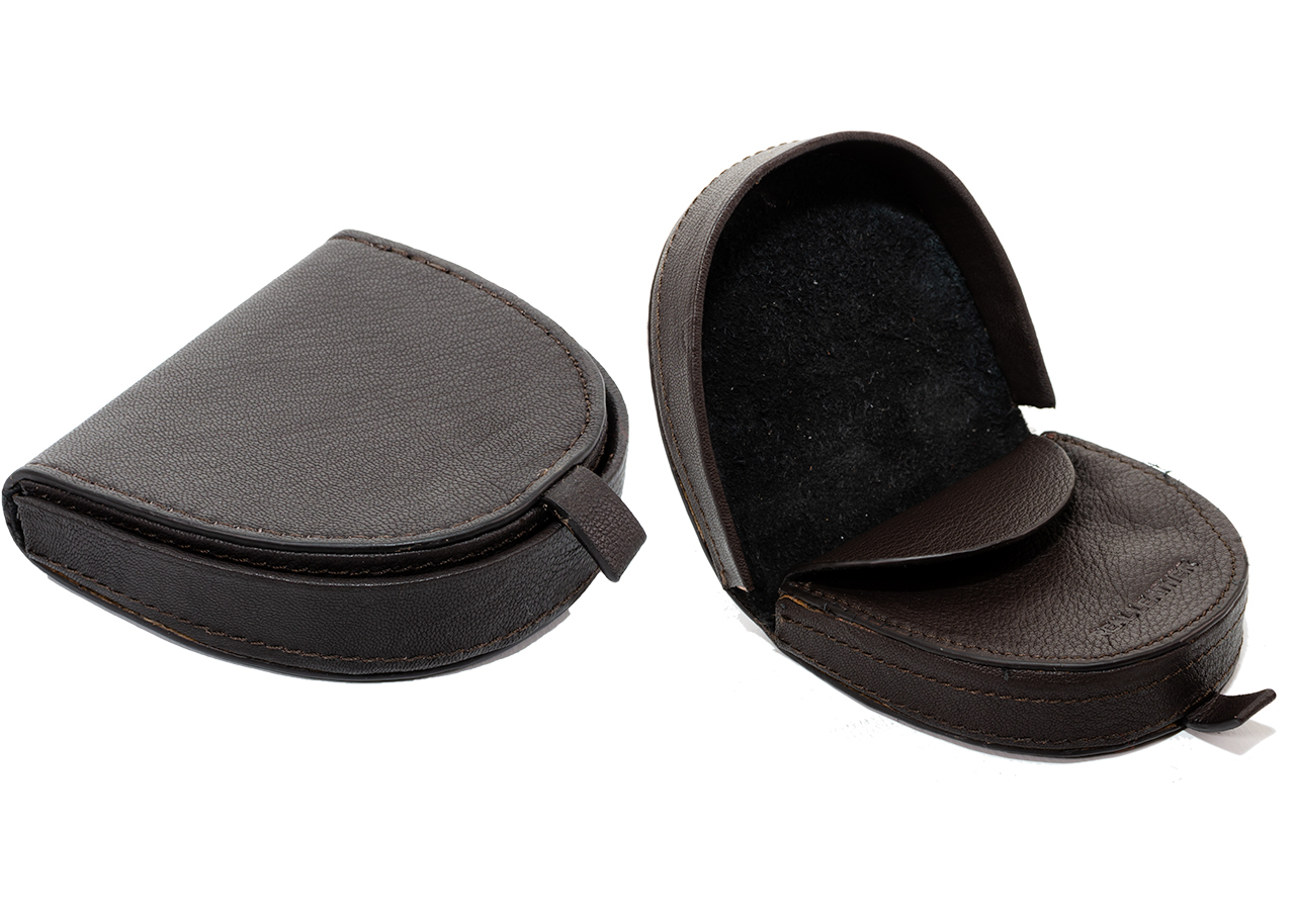 (image for) 0490 GOAT NAPPA MED HRSE-SHOE GENTS TRAY PRSE BRN
